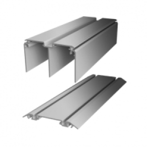 Spacepro Minimalist Sliding Door Trackset Silver - 1830mm