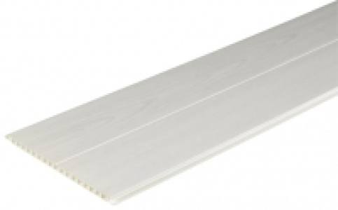 Wickes PVCu White Ash Effect Interior Cladding - 250mm x 2.5