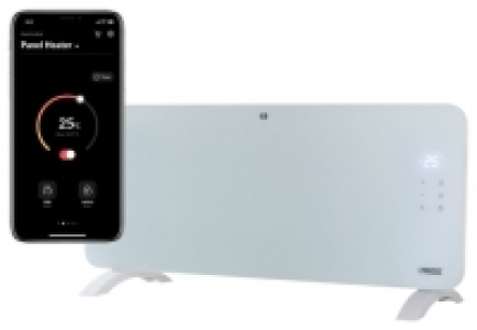 Princess Smart Glass Panel Heater 2000W White