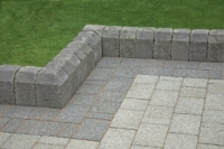 Wickes  Marshalls Tegula Splayed Kerb Stone - Pennant Grey 130mm Pac