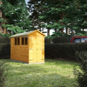 Power Sheds 10 x 4ft Double Door Apex Shiplap Dip Treated Sh