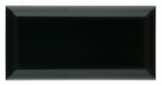 Wickes Metro Black Ceramic Tile 200 x 100mm Sample