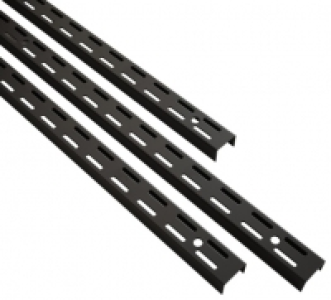 Twin Slot Upright Matt Black 1981mm