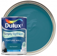 Wickes  Dulux Simply Refresh One Coat Feature Wall Paint - Teal Tens