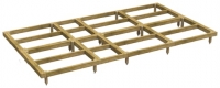 Wickes  Power Sheds 14 x 8ft Pressure Treated Garden Building Base K