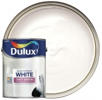 Wickes  Dulux Soft Sheen Pure Brilliant White - 5L