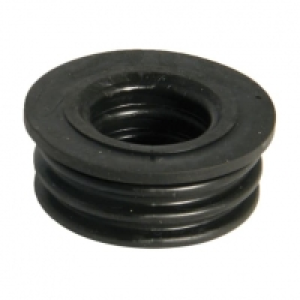 Wickes  FloPlast 32mm Boss Pipe Rubber Adaptor - Black