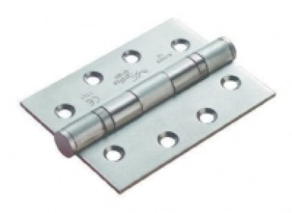 Wickes  4FireDoors Ball Bearing Hinge - Satin Steel 102 x 76 x 3mm P