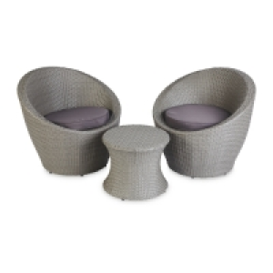 Grey & Anthracite Rattan Bistro Set £69.99
