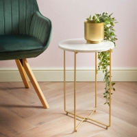BMStores  Cannes Marble Side Table - Large