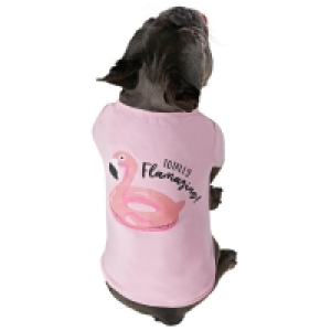 Summer Dog Outfit - Large - Flamingo
