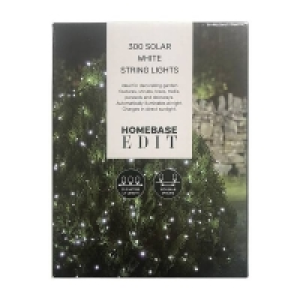 300 Solar White String Lights