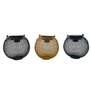Homebase Edit Solar Solar Mesh Lantern