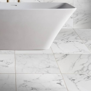 Calacatta Matt Marble Effect Porcelain Wall & Floor Tile 300 £25.92