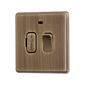 Arlec Fusion 13A Antique Brass Switched fused connection uni £15.45