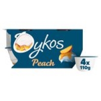 Morrisons  Oykos Greek Style Peach Yogurts