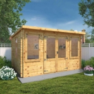 Mercia 4m x 3m Pent Log Cabin - 19mm £1,799.99