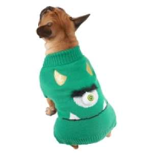 Halloween Dog Outfit - Large - Green Monster