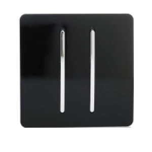 Trendi Switch 2 Gang 2 Way 10 Amp Rocker Light Switch in Scr £8.95