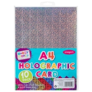 Hobby World A4 Holographic Card 10pk