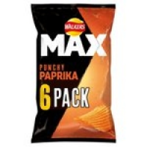 Walkers Max Punchy Paprika Multipack Crisps  £1.75