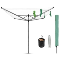 RobertDyas  Brabantia Lift-O-Matic 50m 4-Arm Rotary Airer with Ground Sp