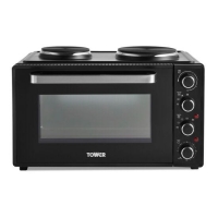 RobertDyas  Tower DYT14045 42L Mini Oven with Hobs and Rotisserie Functi