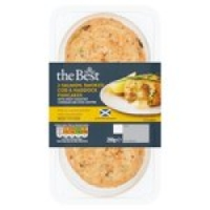 Morrisons  Morrisons The Best Salmon,Smoked Cod & Haddock Fishcakes Wit