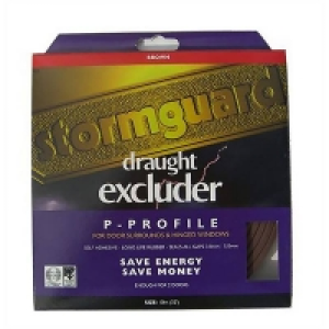 Stormguard P Profile Self-Adhesive Rubber Draught Excluder -