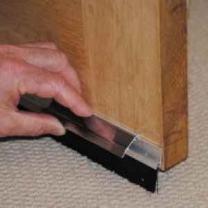 Stormguard Concealed Fixings Brush Door Bottom Strip Draught