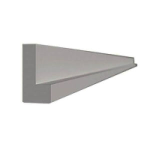 Homebase  2400mm Cornice or Pelmet for High Gloss Slab Grey or Handlel