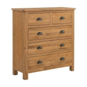 Norbury 5 Drawer Chest - Oak £235.00