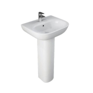 Bathstore Newton 450mm White Basin and Full Pedestal £85.00