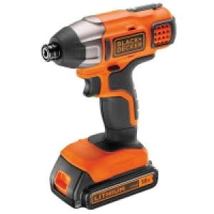 BLACK+DECKER 18V Cordless Impact Driver with Battery and Cha