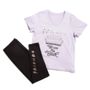 Friends: Two Piece Ladies PJs Set - Lilac £9.99
