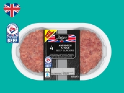 Deluxe 4 Aberdeen Angus Beef Burgers