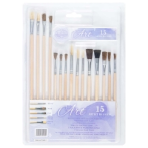 15 Piece Adult Paint Brush Set