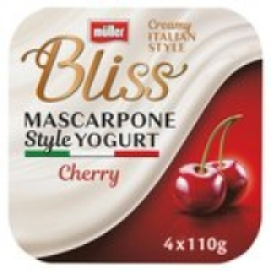 Muller Bliss Creamy Mascarpone Cherry Yogurt