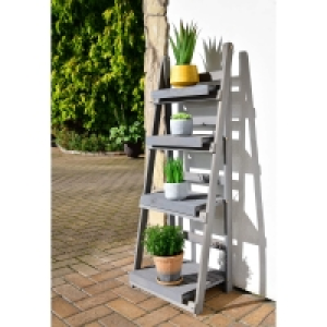 4 Tier Ladder Plant Stand - Grey £2.00