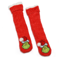 HomeBargains  The Grinch: Chenille Socks - Ladies