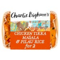Ocado  Charlie Bighams Chicken Tikka Masala & Pilau Rice