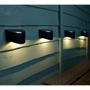 Solar Powered Down Lights - White LED 4pk