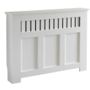 Country Style Medium Radiator Cover - White