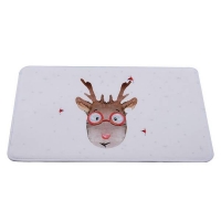 Homebase  Reindeer Microfibre Mat
