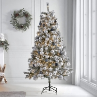 HomeBargains  Festive Feeling: Snowy Tree 6ft