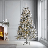 HomeBargains  Festive Feeling: Snowy Tree 7ft