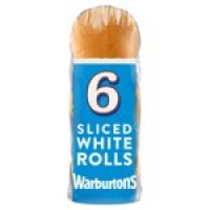 Warburtons Sliced Soft White Rolls £1.00