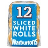 Morrisons  Warburtons Sliced White Rolls