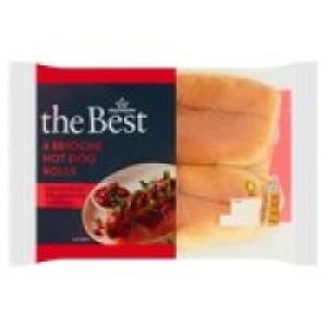 Morrisons The Best Brioche Hot Dog Rolls &pound;1.20