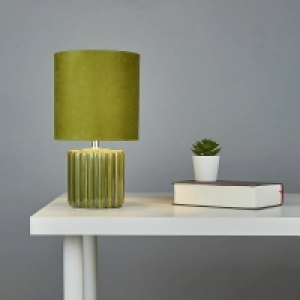Phoebe Ceramic Table Lamp - Olive £25.00